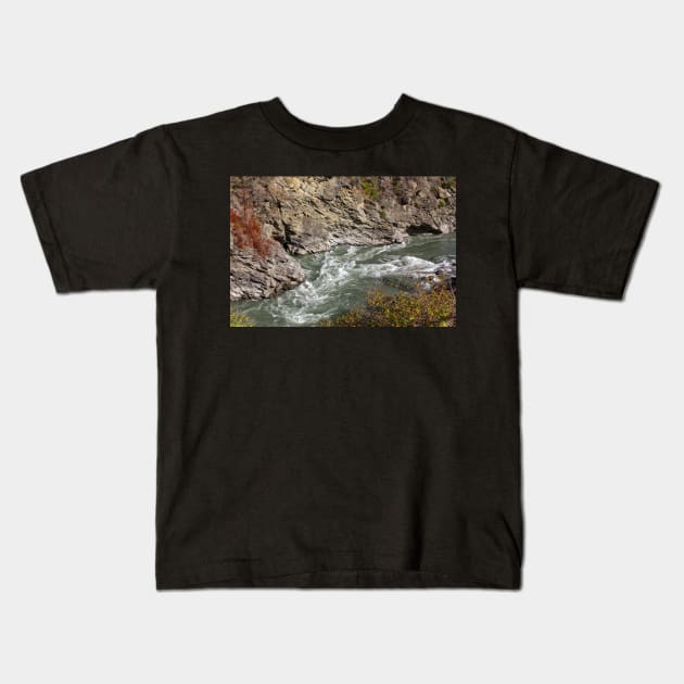 Kawarau River 1 Kids T-Shirt by charlesk